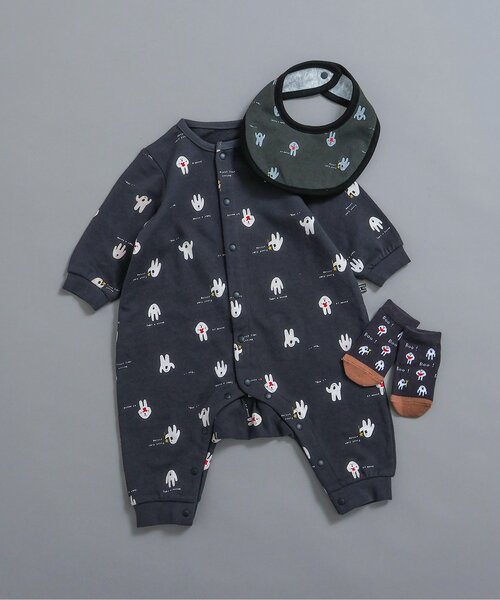 BREEZE（ブリーズ）の「バラエティリバーシブルスタイ マイファーストブリーズ（スタイ/よだれかけ・キッズ・ラベンダー/チャコール/ピンク/グリーン/ブラウン/オフホワイト/ブルー/アイボリー・80）」の13枚目の写真