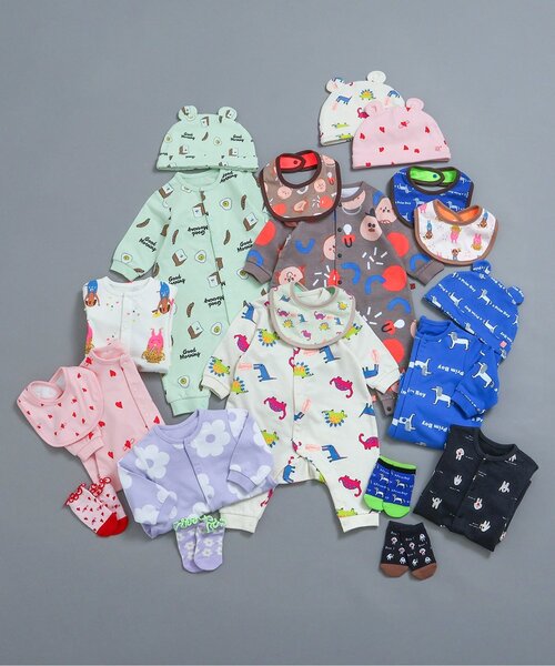 BREEZE（ブリーズ）の「バラエティリバーシブルスタイ マイファーストブリーズ（スタイ/よだれかけ・キッズ・ラベンダー/チャコール/ピンク/グリーン/ブラウン/オフホワイト/ブルー/アイボリー・80）」の19枚目の写真