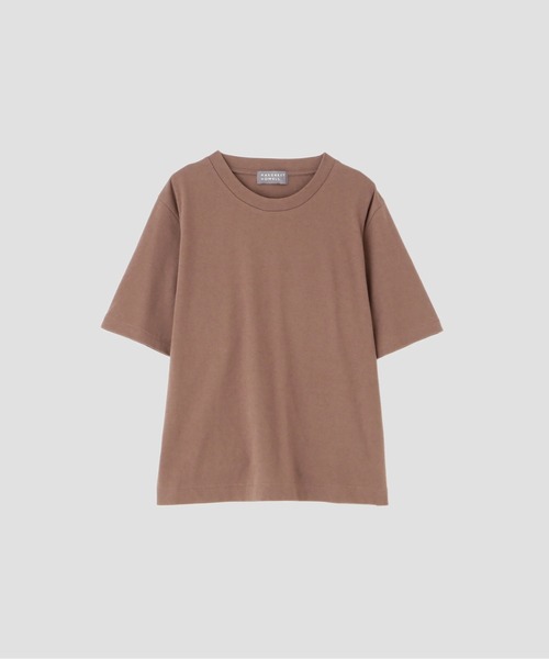 MARGARET HOWELL（マーガレットハウエル）の「BASIC COTTON JERSEY（Tシャツ/カットソー・レディース・ホワイト/モカ/ネイビー・2）」の6枚目の写真