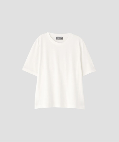 MARGARET HOWELL（マーガレットハウエル）の「BASIC COTTON JERSEY（Tシャツ/カットソー・レディース・ホワイト/モカ/ネイビー・2）」の13枚目の写真