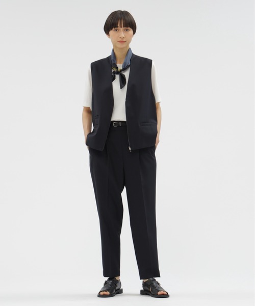 MARGARET HOWELL（マーガレットハウエル）の「BASIC COTTON JERSEY（Tシャツ/カットソー・レディース・ホワイト/モカ/ネイビー・2）」の12枚目の写真