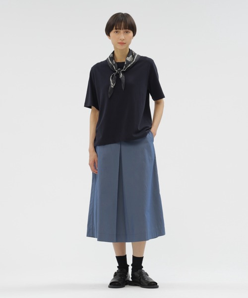 MARGARET HOWELL（マーガレットハウエル）の「BASIC COTTON JERSEY（Tシャツ/カットソー・レディース・ホワイト/モカ/ネイビー・2）」の14枚目の写真