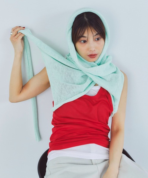 LIENCOEUR（リアンクール）の「レイヤードルーズタンクトップ（タンクトップ・レディース・ブラック/レッド/ダークグレー・FREE）」の21枚目の写真