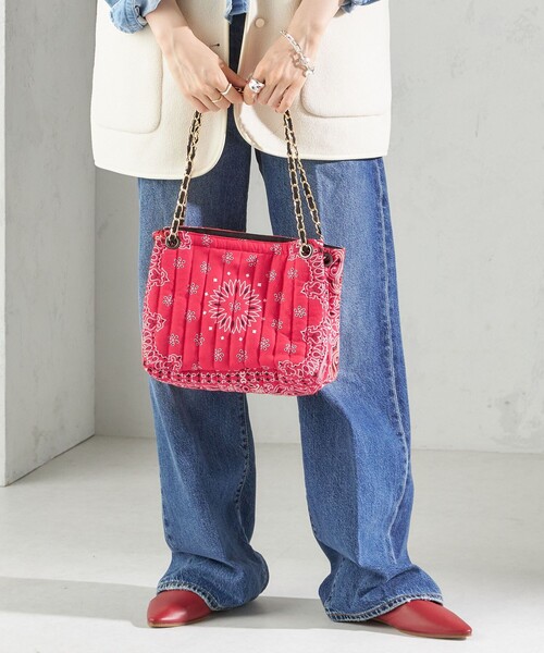 MLVINCE バンダナ柄 ショルダーバッグ バンダナ柄刺繍ショルダーバッグ - 210nouve | トゥージュヌーヴ