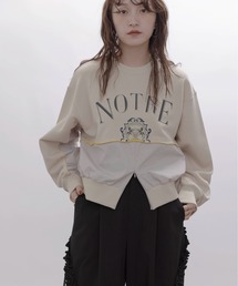 Eimee Law | リメイクロゴ ファスナースリット トップス(Tシャツ/カットソー)