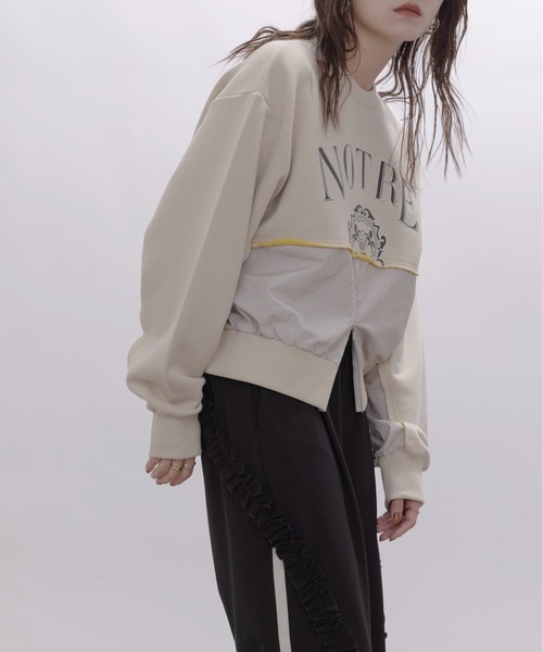 リメイクロゴ ファスナースリット トップス Eimee Law│Eimee Law