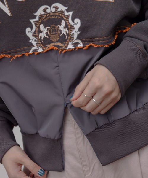 リメイクロゴ ファスナースリット トップス Eimee Law│Eimee Law