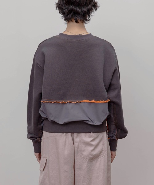 Eimee Law（エイミーロウ）の「リメイクロゴ ファスナースリット トップス（Tシャツ/カットソー・レディース・グレー/スミクロ/アイボリー・FREE）」の19枚目の写真