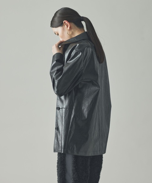 Curensology(カレンソロジー)/ヴィンテージフェイクレザーカバーオール