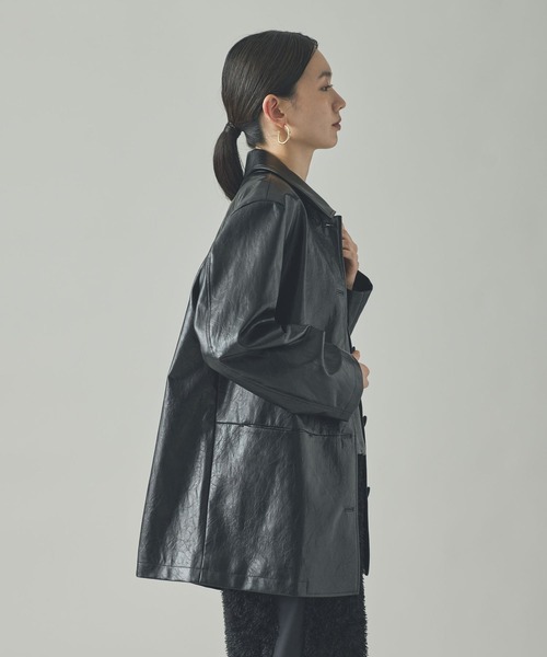 Curensology(カレンソロジー)/ヴィンテージフェイクレザーカバーオール