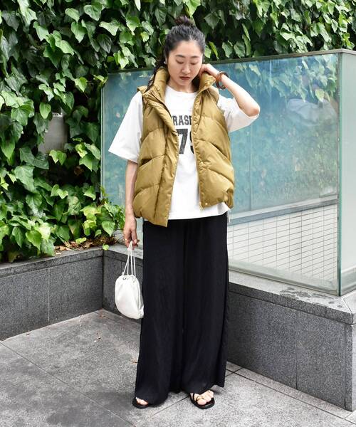 le.coeur blanc(ルクールブラン)の「ナンバリングハーフスリーブTシャツ(Tシャツ/カットソー・レディース・オフホワイト/ダークグレー/アイボリー・38)」の4枚目の写真