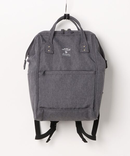 and it_(アンドイット)の「anello 軽量撥水杢ポリSPS口金リュックS(バックパック/リュック・レディース・グレー/ブラック/ライトグレー/ネイビー・FREE)」の3枚目の写真