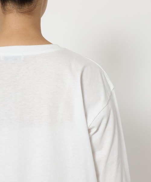 BARNYARDSTORM(バンヤードストーム)の「BARNYARDSTORM / TONEロゴロンT / 吸水速乾・マシンウォッシャブル(Tシャツ/カットソー・レディース・ホワイト/ネイビー・FREE)」の18枚目の写真