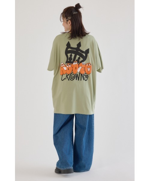 RODEO CROWNS WIDE BOWL(ロデオクラウンズワイドボウル)の「ストリートFace Logo Tワンピース(ワンピース・レディース・ライトカーキ/オフホワイト/ブラック/ライトブルー・FREE)」の18枚目の写真