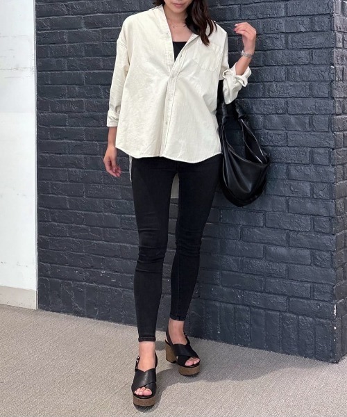 AZUL by moussy（アズールバイマウジー）の「【サイズ,身長別画像あり】AZUL DENIM スキニーデニム（デニムパンツ・レディース・ダークブルー/ライトブルー/ブラック・SMALL/MEDIUM/LARGE/X-LARGE/X-SMALL/XX-SMALL）」の9枚目の写真