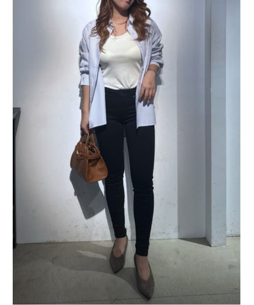 AZUL by moussy（アズールバイマウジー）の「【サイズ,身長別画像あり】AZUL DENIM スキニーデニム（デニムパンツ・レディース・ダークブルー/ライトブルー/ブラック・SMALL/MEDIUM/LARGE/X-LARGE/X-SMALL/XX-SMALL）」の10枚目の写真