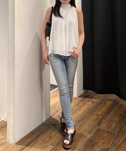 AZUL by moussy（アズールバイマウジー）の「【サイズ,身長別画像あり】AZUL DENIM スキニーデニム（デニムパンツ・レディース・ダークブルー/ライトブルー/ブラック・SMALL/MEDIUM/LARGE/X-LARGE/X-SMALL/XX-SMALL）」の15枚目の写真