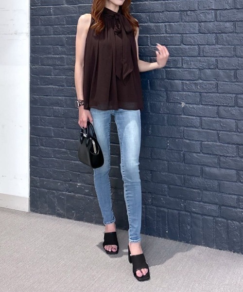 AZUL by moussy（アズールバイマウジー）の「【サイズ,身長別画像あり】AZUL DENIM スキニーデニム（デニムパンツ・レディース・ダークブルー/ライトブルー/ブラック・SMALL/MEDIUM/LARGE/X-LARGE/X-SMALL/XX-SMALL）」の19枚目の写真