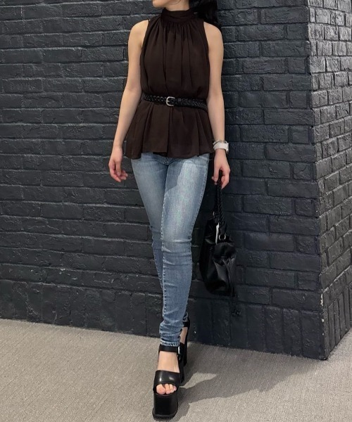 AZUL by moussy（アズールバイマウジー）の「【サイズ,身長別画像あり】AZUL DENIM スキニーデニム（デニムパンツ・レディース・ダークブルー/ライトブルー/ブラック・SMALL/MEDIUM/LARGE/X-LARGE/X-SMALL/XX-SMALL）」の20枚目の写真