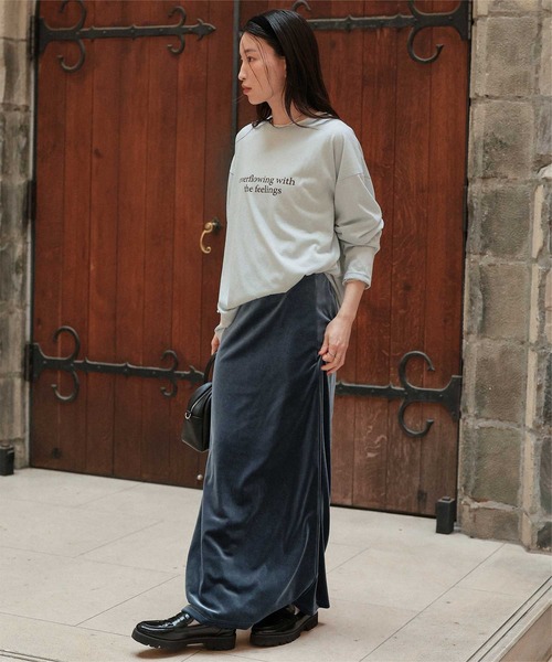 セール】Iラインベロアスカート（スカート）｜titivate（ティティ