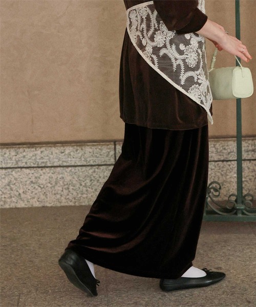 Iラインベロアスカート（スカート）｜titivate（ティティベイト）の