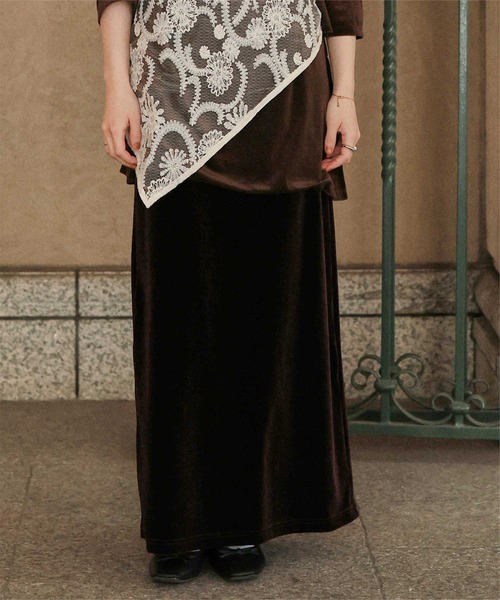 Iラインベロアスカート（スカート）｜titivate（ティティベイト）の