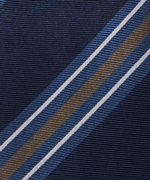 green label relaxing（グリーンレーベルリラクシング）の「GLR シルク② 8.0cm ストライプ1 ネクタイ（ネクタイ・メンズ・ネイビー/ロイヤルブルー・FREE）」の7枚目の写真