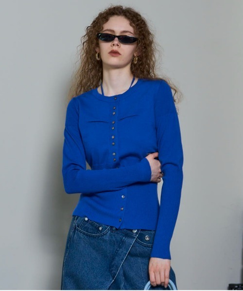 Cashmere Blend Multiway Cardigan Bustier Set Knit Tops/カシミア