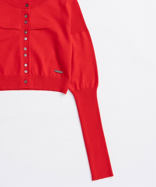 MAISON SPECIAL(メゾンスペシャル)の「Cashmere Blend Multiway Cardigan Bustier Set Knit Tops/カシミアブレンドマルチウェイカーディガンビスチェセット(カーディガン/ボレロ・レディース・レッド/ブラック/ブルー・FREE)」の4枚目の写真