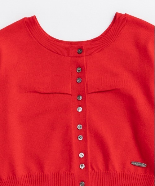 MAISON SPECIAL(メゾンスペシャル)の「Cashmere Blend Multiway Cardigan Bustier Set Knit Tops/カシミアブレンドマルチウェイカーディガンビスチェセット(カーディガン/ボレロ・レディース・レッド/ブラック/ブルー・FREE)」の12枚目の写真