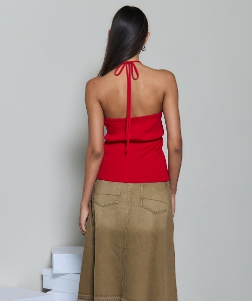 MAISON SPECIAL(メゾンスペシャル)の「Cashmere Blend Multiway Cardigan Bustier Set Knit Tops/カシミアブレンドマルチウェイカーディガンビスチェセット(カーディガン/ボレロ・レディース・レッド/ブラック/ブルー・FREE)」の15枚目の写真