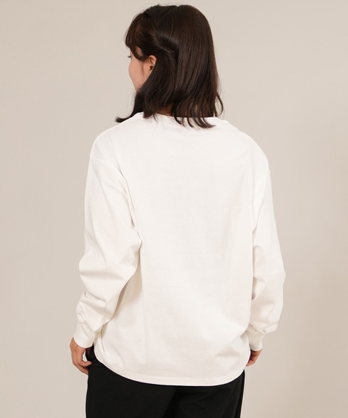 ムラサキスポーツ(ムラサキスポーツ)の「RIKKA FEMME/リッカファム 発泡プリント ロンT RF25FW01(Tシャツ/カットソー・レディース・ピンク/ホワイト/ネイビー・FREE)」の8枚目の写真