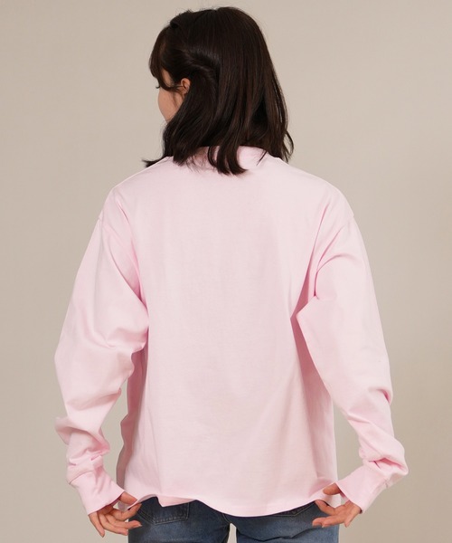 ムラサキスポーツ(ムラサキスポーツ)の「RIKKA FEMME/リッカファム 発泡プリント ロンT RF25FW01(Tシャツ/カットソー・レディース・ピンク/ホワイト/ネイビー・FREE)」の19枚目の写真