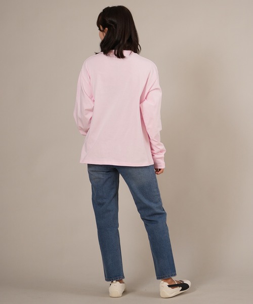 ムラサキスポーツ(ムラサキスポーツ)の「RIKKA FEMME/リッカファム 発泡プリント ロンT RF25FW01(Tシャツ/カットソー・レディース・ピンク/ホワイト/ネイビー・FREE)」の22枚目の写真