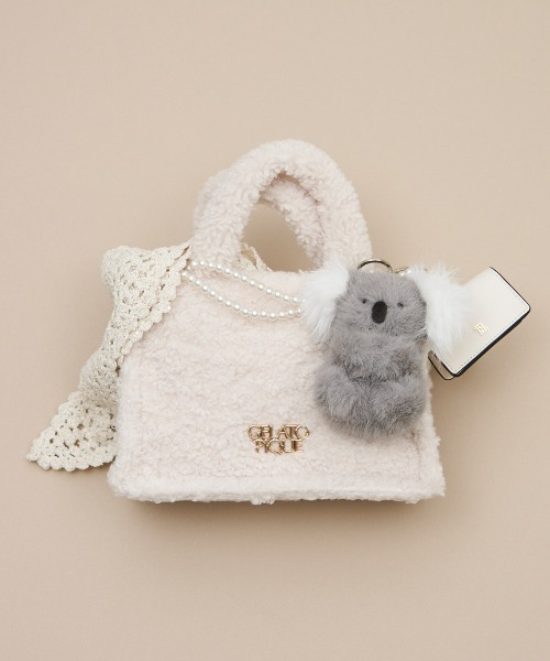 gelato pique（ジェラートピケ）の「ボアジャガードショルダーバッグ（ショルダーバッグ・レディース・ブルー/ピンク/ベージュ/ラベンダー・F）」の5枚目の写真