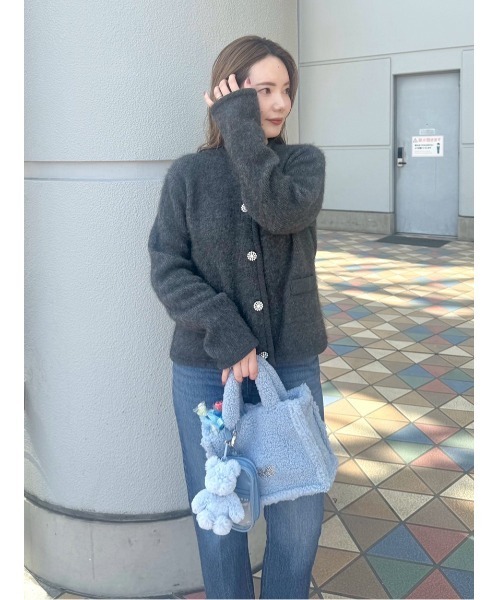 gelato pique（ジェラートピケ）の「ボアジャガードショルダーバッグ（ショルダーバッグ・レディース・ブルー/ピンク/ベージュ/ラベンダー・F）」の14枚目の写真