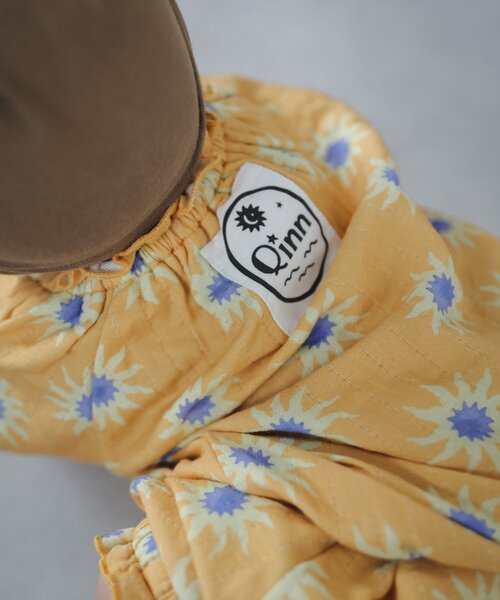 CIAOPANIC TYPY（チャオパニックティピー）の「【BABY】【Qinn】ダブルガーゼブラウス（シャツ/ブラウス・キッズ・アイボリー/ブラウン/オレンジ・80）」の5枚目の写真