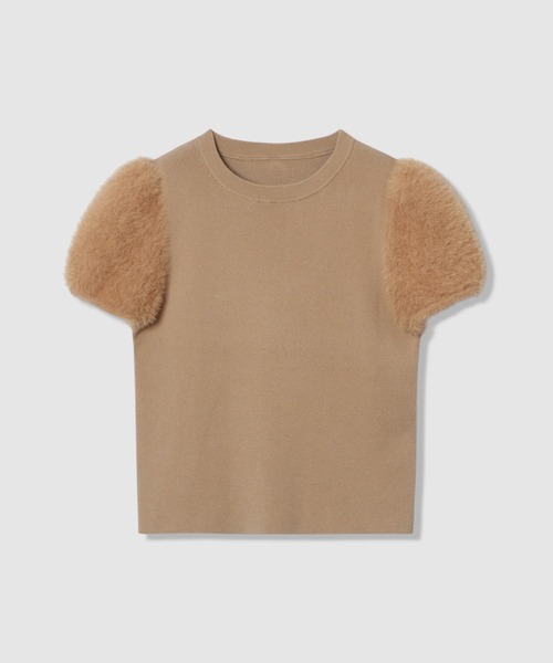 WEB限定【LOULOU WILLOUGHBY】フェザースリーブプルオーバー（ニット