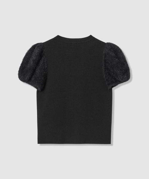 WEB限定【LOULOU WILLOUGHBY】フェザースリーブプルオーバー（ニット