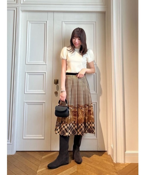 WEB限定【LOULOU WILLOUGHBY】フェザースリーブプルオーバー（ニット