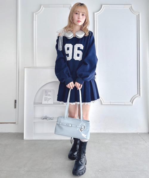 Loueme(ルエム)の「【上下2点セット】レースナンバリングスウェットセットアップ(セットアップ・レディース・グレー/ネイビー・FREE)」の20枚目の写真