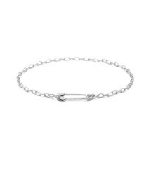 JAM HOME MADE（ジャムホームメイド）の「安全ピン ダイヤモンド チェーン ブレスレット XS メンズ レディース ユニセックス SILVER925（ブレスレット）」