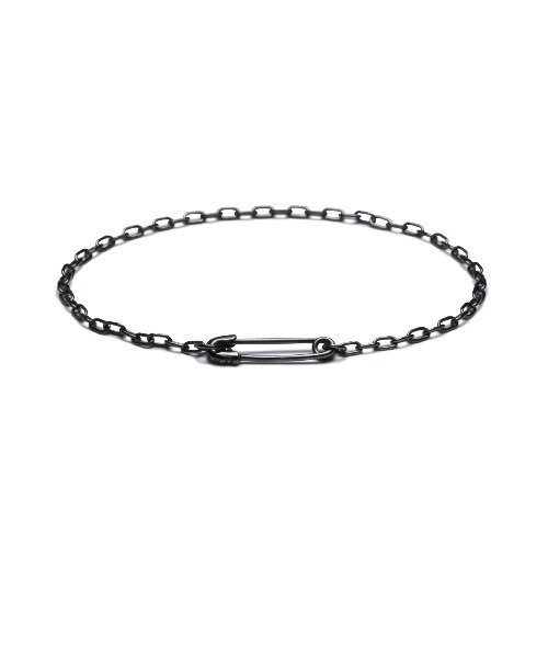 JAM HOME MADE(ジャムホームメイド)の「安全ピン ダイヤモンド チェーン ブレスレット XS メンズ レディース ユニセックス SILVER925(ブレスレット・メンズ・ブラック/シルバー/ゴールド・ONE SIZE)」の1枚目の写真