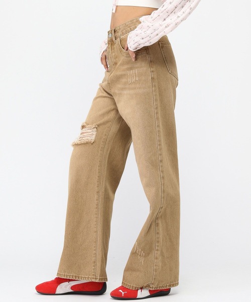 3.3 Field Trip （3.3フィールドトリップ）の「3.3 Field Trip／カラー加工デニム（デニムパンツ・レディース・キャメル・FREE）」の18枚目の写真