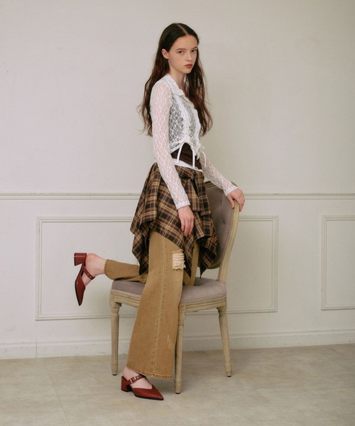 3.3 Field Trip （3.3フィールドトリップ）の「3.3 Field Trip／カラー加工デニム（デニムパンツ・レディース・キャメル・FREE）」の21枚目の写真