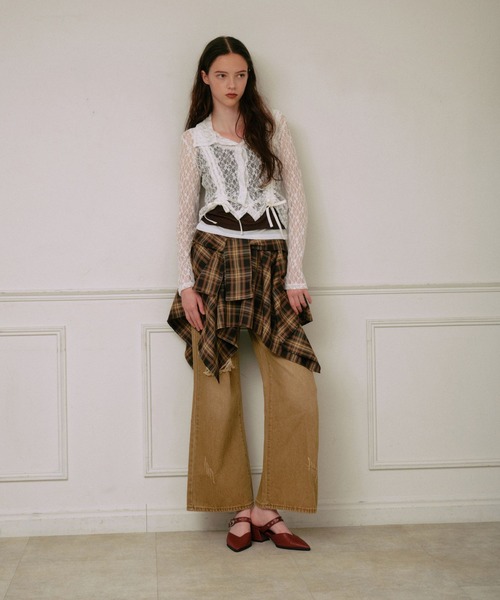 3.3 Field Trip （3.3フィールドトリップ）の「3.3 Field Trip／カラー加工デニム（デニムパンツ・レディース・キャメル・FREE）」の20枚目の写真