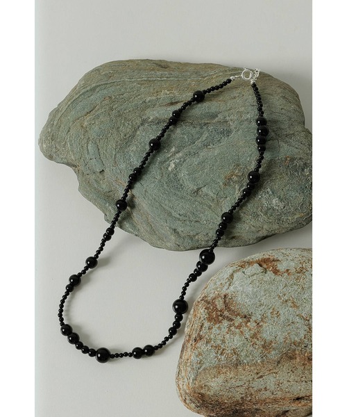 セール】silver925 onyx necklace シルバー925 オニキス ネック