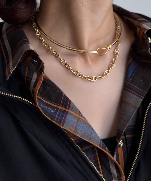 DouDou（ドゥドゥ）の「フックチョーカー（ネックレス・レディース・ゴールド/シルバー・FREE）」の5枚目の写真