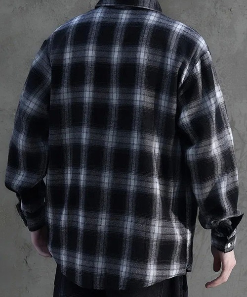 VIBGYOR（ヴィブジョー）の「オンブレチェックシャツ(NEZ)（シャツ/ブラウス・メンズ・ブラック/ブルー/レッド・FREE）」の19枚目の写真