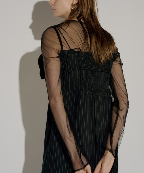 ワンピース Wavy frill bustier stripe dress 000000000800-01-l.jpg?t=